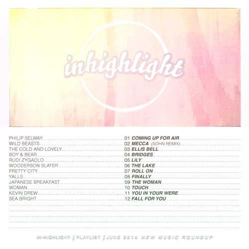 inhighlight new music playlist august 2014