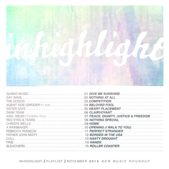 in highlight playlist 2014 november new music