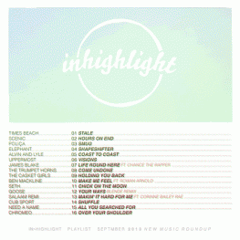 inhighlight playlist new music september 2013