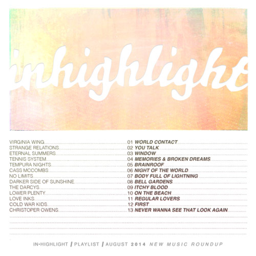 in highlight · playlist · august 2014